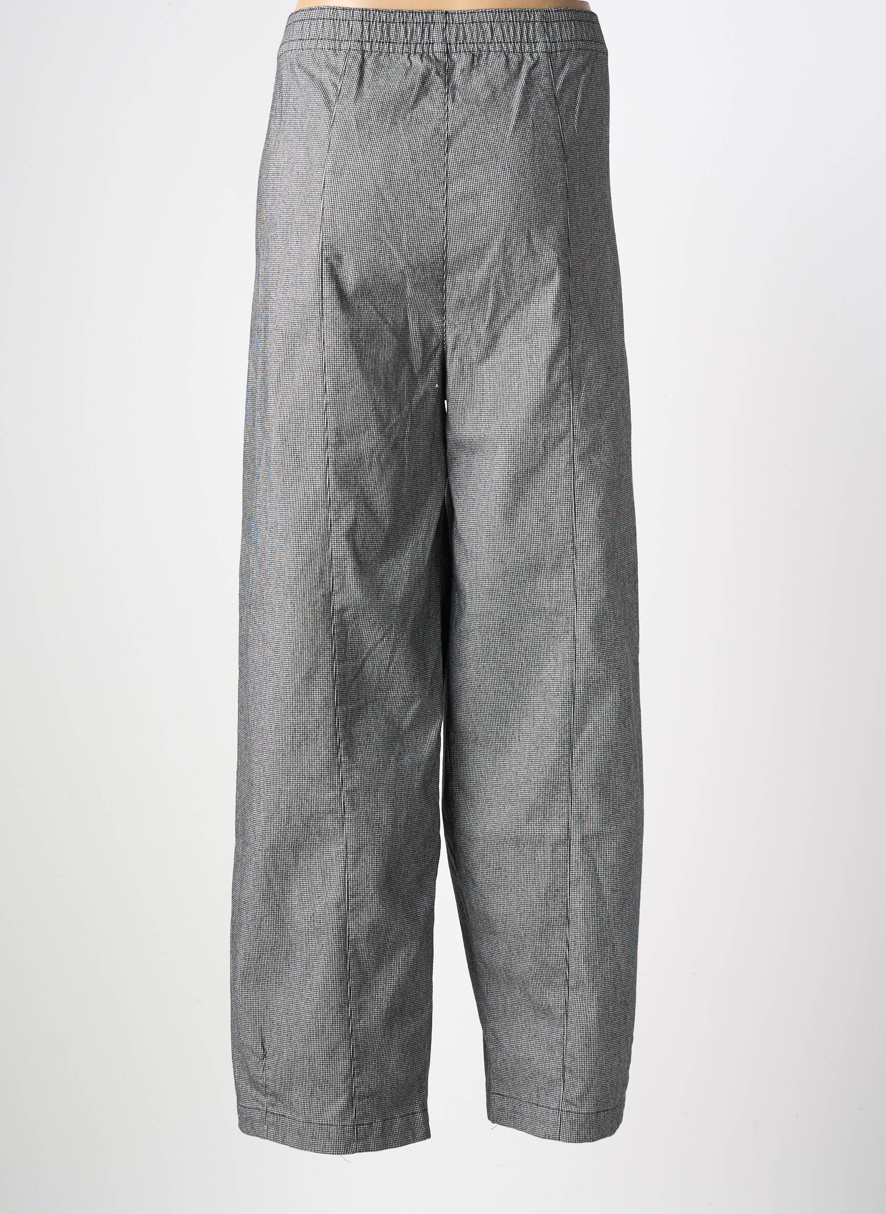 Pantalon droit fermeture zippée sous rabat boutonné taille normale noir MES SOEURS ET MOI femme