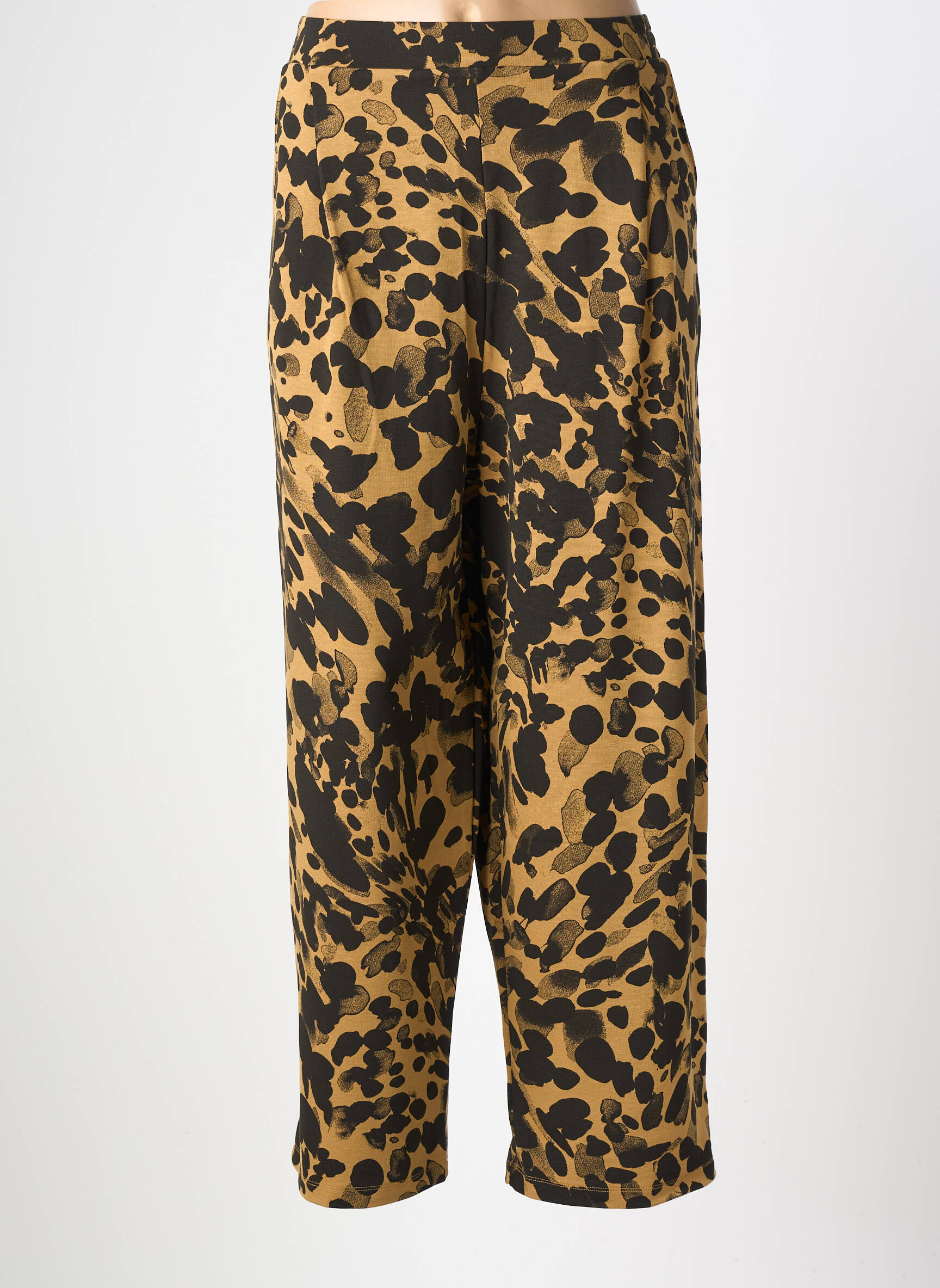 Pantalon droit stretch taille normale marron MASAI femme