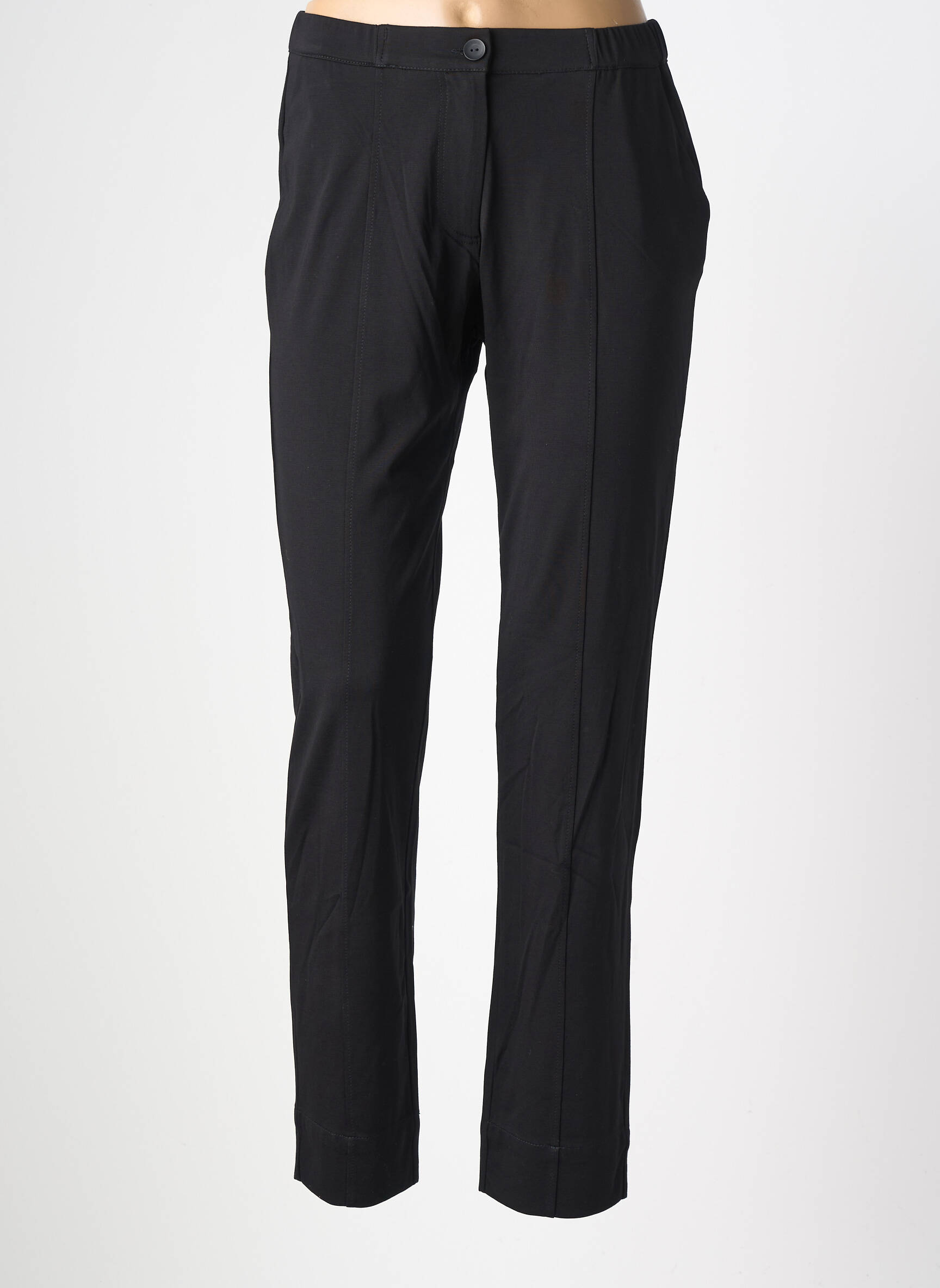 Pantalon slim stretch taille normale noir ALEMBIKA femme