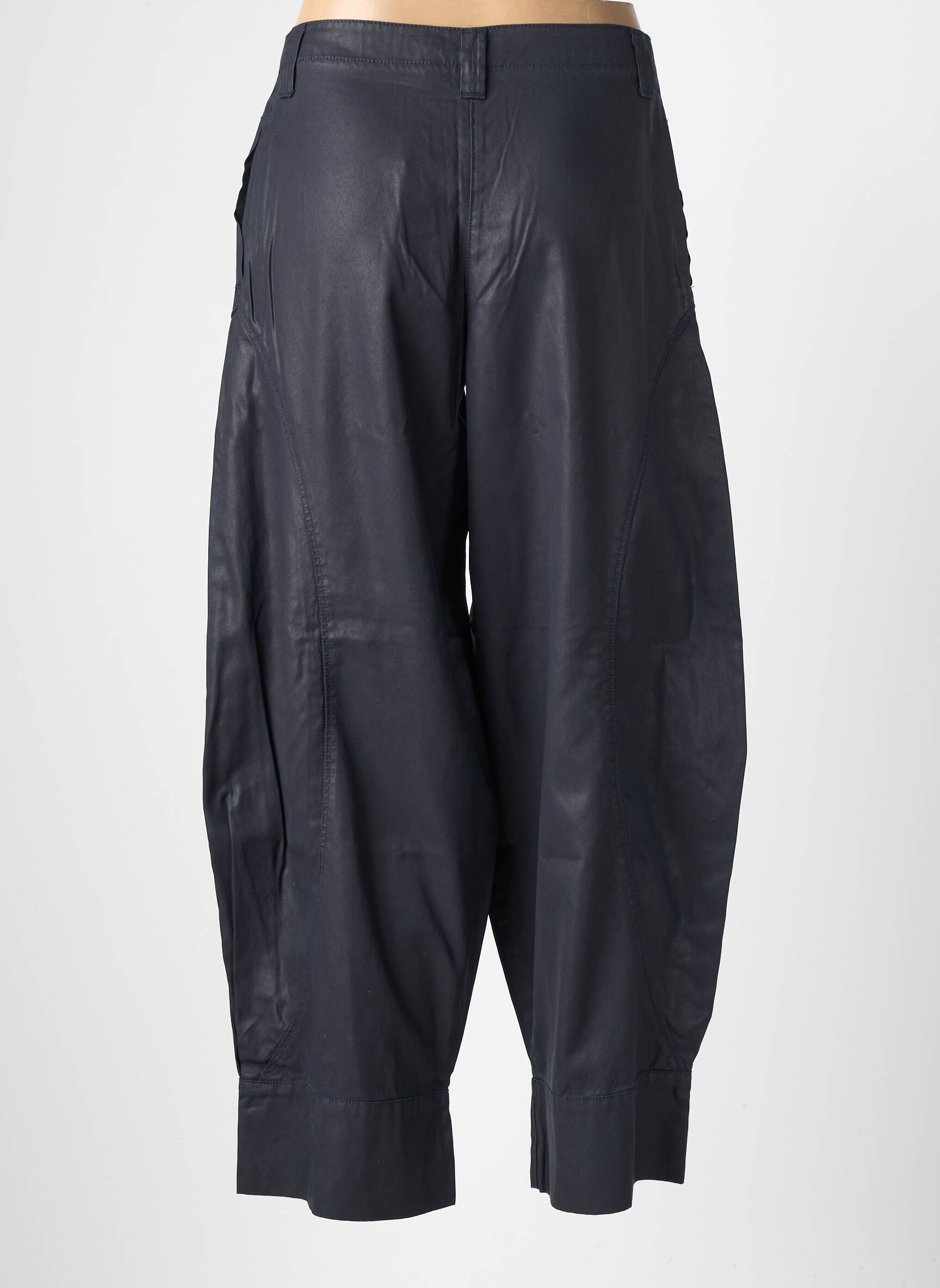 Pantalon large fermeture zippée sous rabat boutonné taille normale gris MES SOEURS ET MOI femme