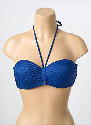 Haut de maillot de bain stretch brassieres bleu LOU femme