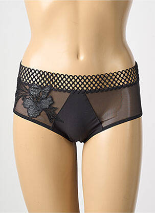 Shorty tissage satiné noir CHANTELLE femme