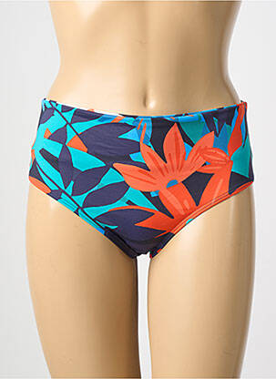 Bas de maillot de bain imprimé fantaisie culotte bleu SIMONE PERELE femme
