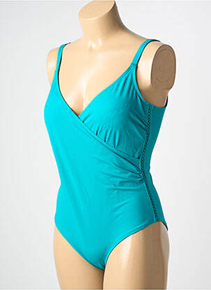 Maillot de bain 1 pièce stretch haut triangles bleu SIMONE PERELE femme