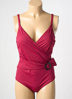 Maillot de bain 1 pièce stretch haut triangles violet SIMONE PERELE femme
