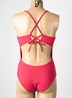 Maillot de bain 1 pièce stretch haut triangles rose SIMONE PERELE femme