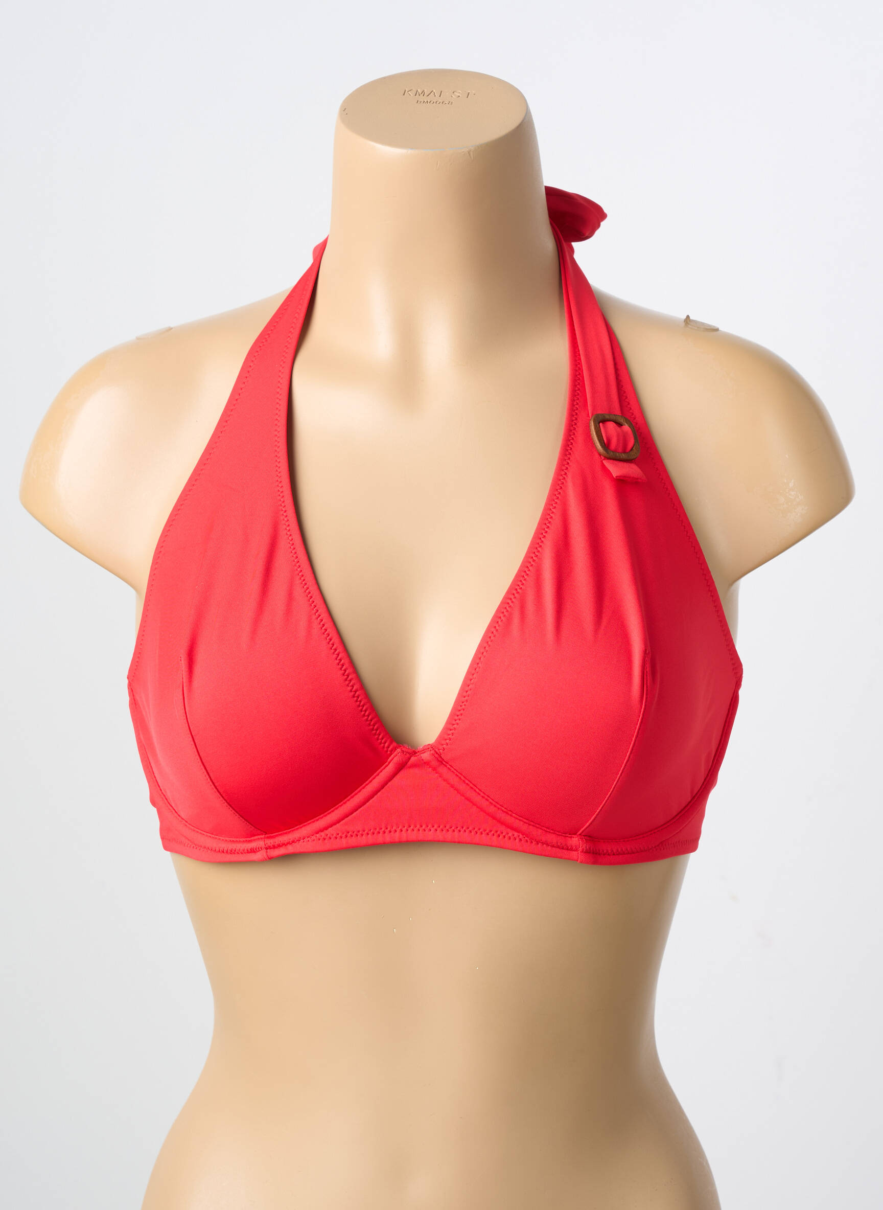 Haut de maillot de bain stretch haut triangles rouge SIMONE PERELE femme