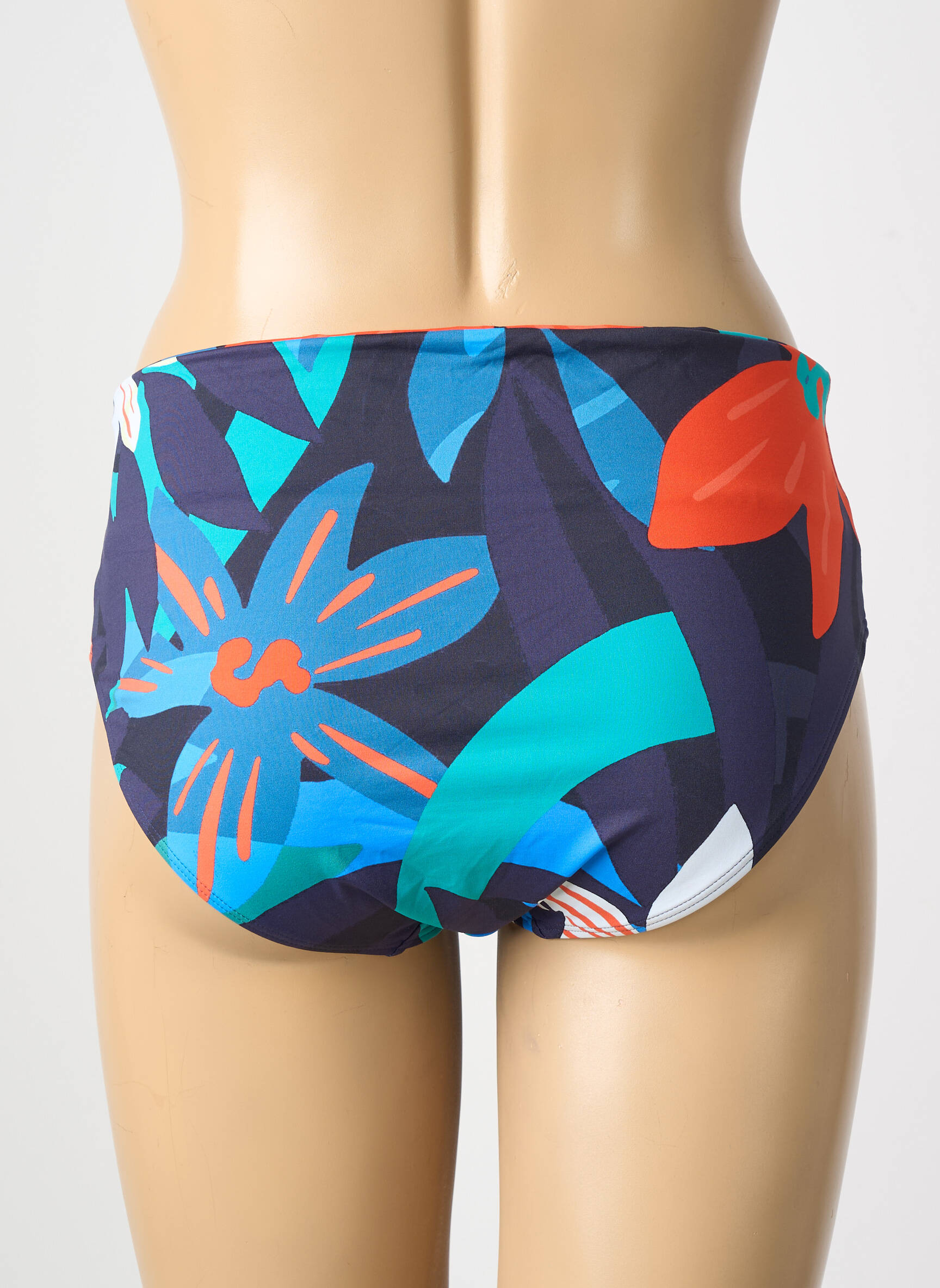 Bas de maillot de bain imprimé fantaisie culotte bleu SIMONE PERELE femme