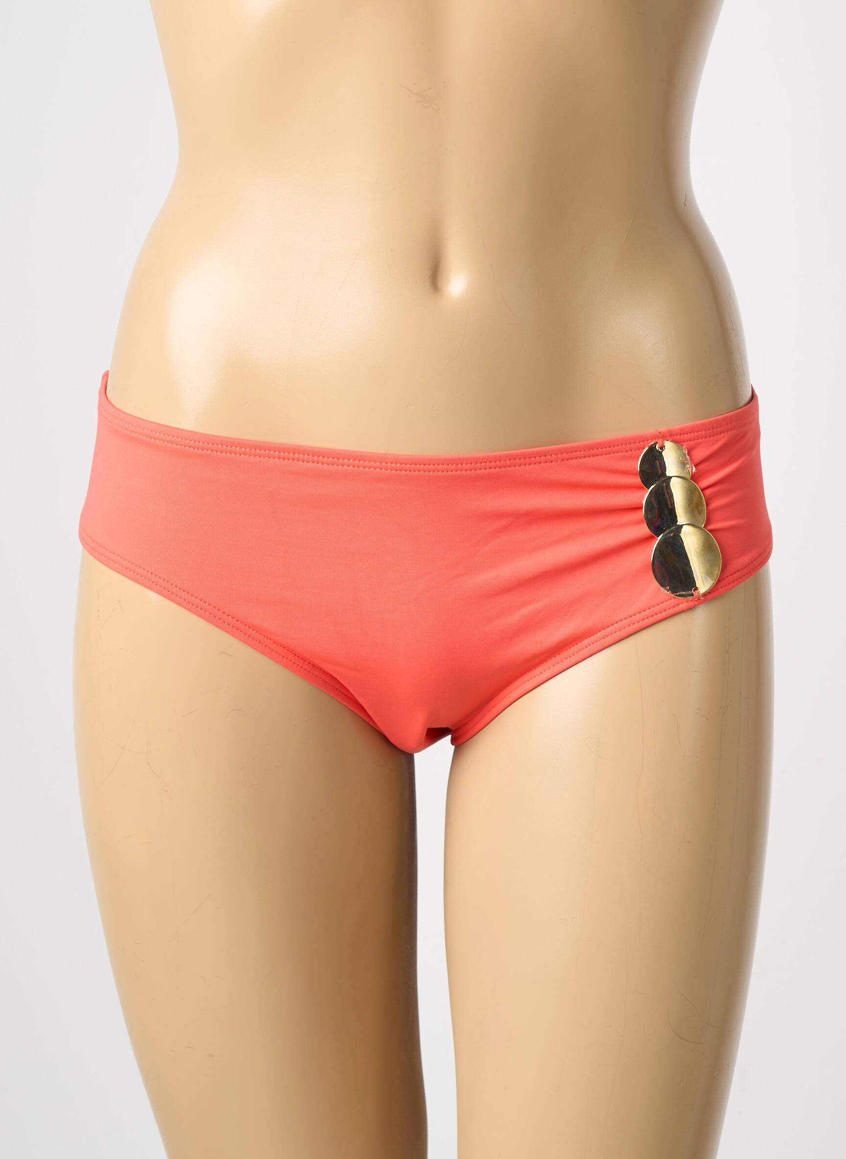 Bas de maillot de bain stretch culotte orange SIMONE PERELE femme