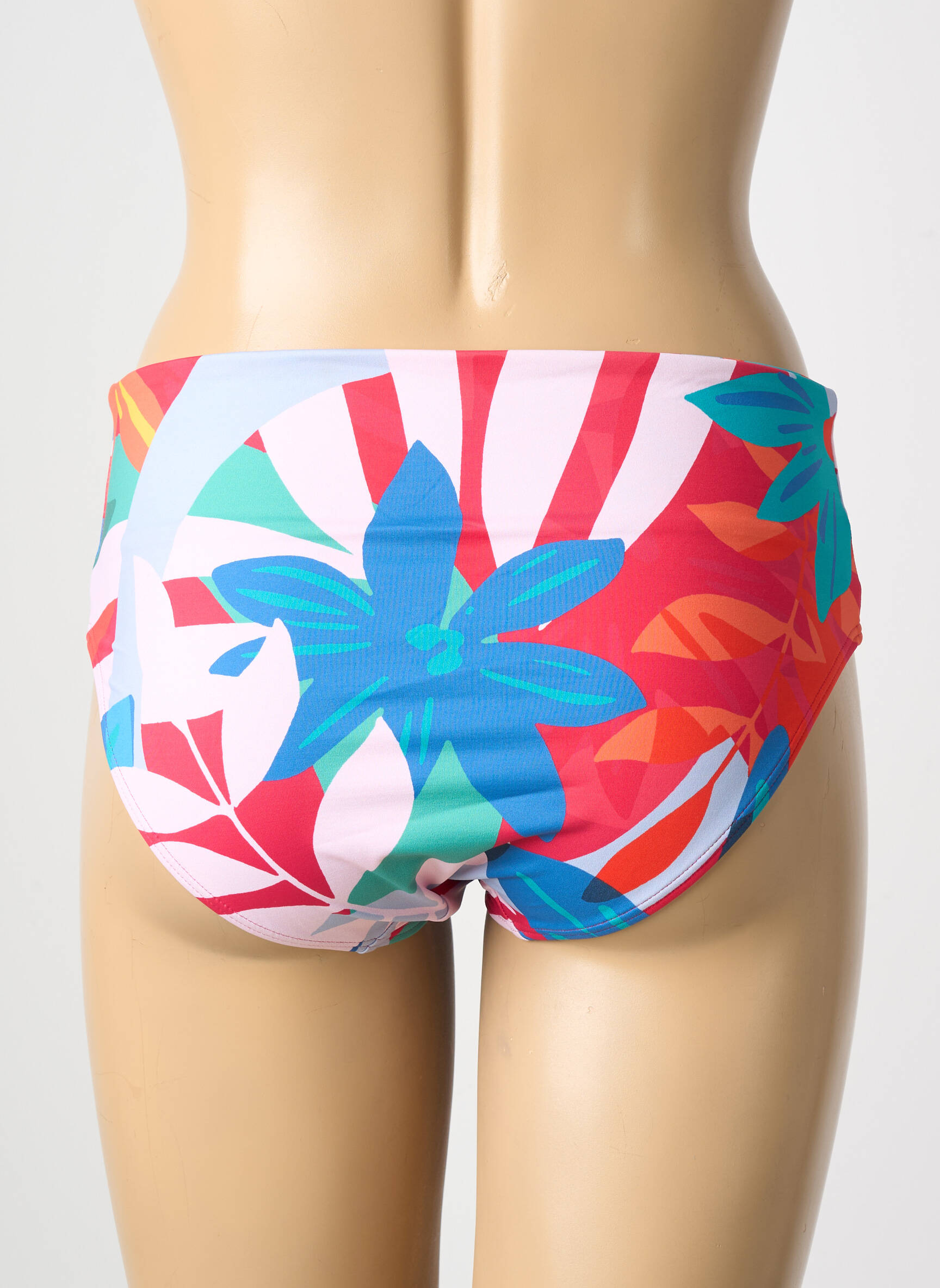 Bas de maillot de bain imprimé fantaisie culotte bleu SIMONE PERELE femme