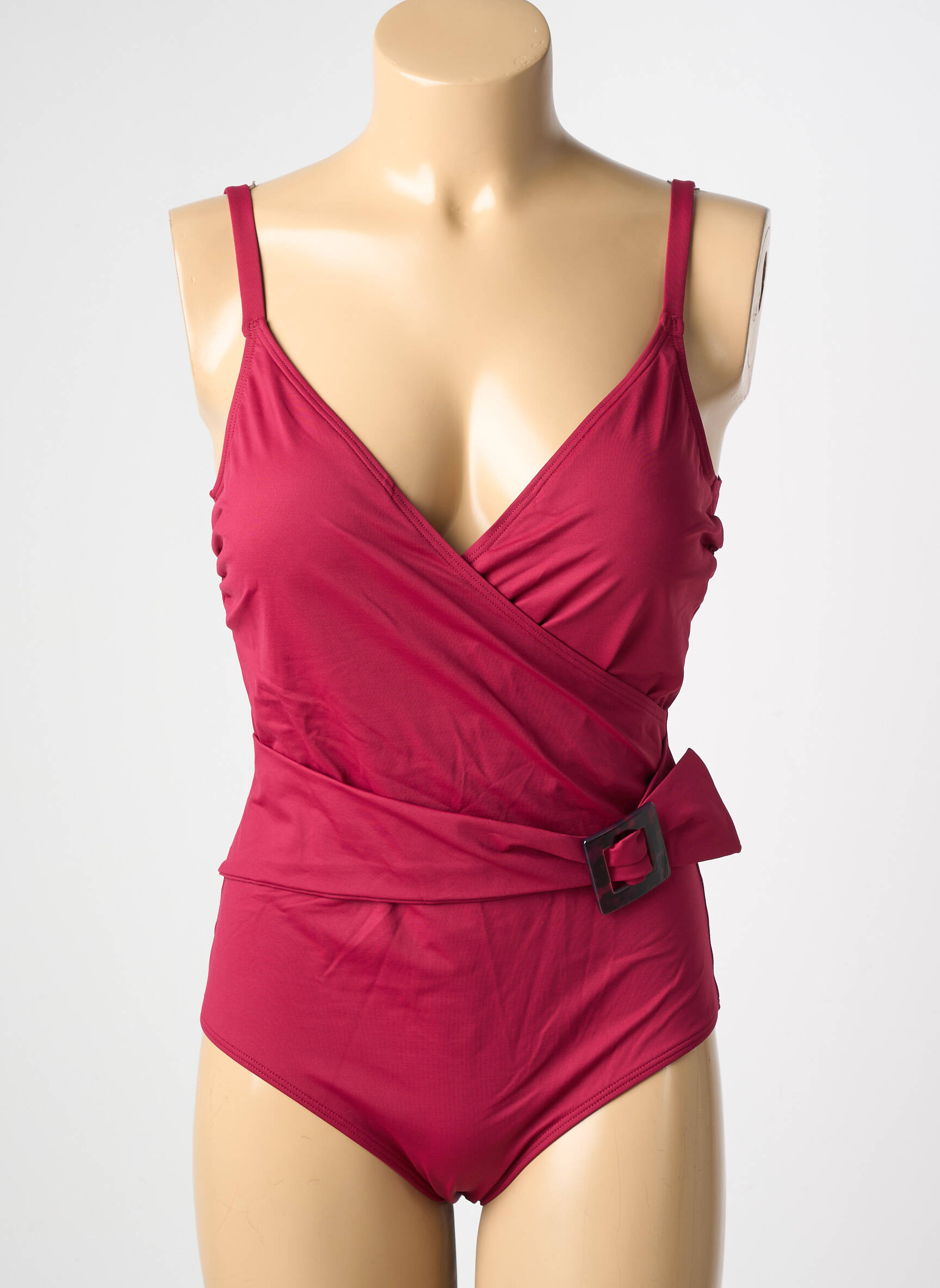 Maillot de bain 1 pièce stretch haut triangles violet SIMONE PERELE femme