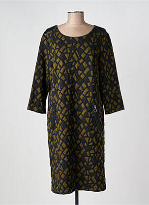 Robe mi-longue manches longues manches longues vert JOSEPH RIBKOFF femme