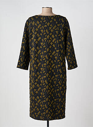 Robe mi-longue manches longues manches longues vert JOSEPH RIBKOFF femme