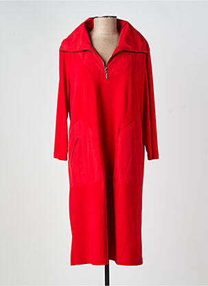 Robe mi-longue manches longues manches longues rouge JOSEPH RIBKOFF femme
