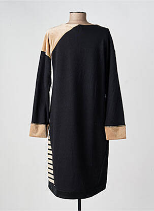 Robe mi-longue manches longues manches longues noir ELISA CAVALETTI femme