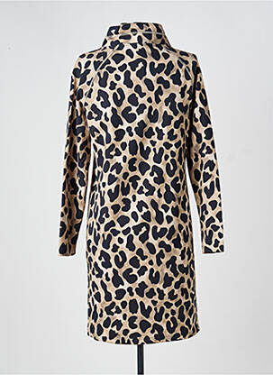 Robe courte manches longues manches longues beige TUZZI femme