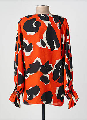 Blouse manches longues manches longues orange JOSEPH RIBKOFF femme