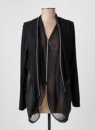 Veste casual fermeture zippée sur le devant noir TUZZI femme