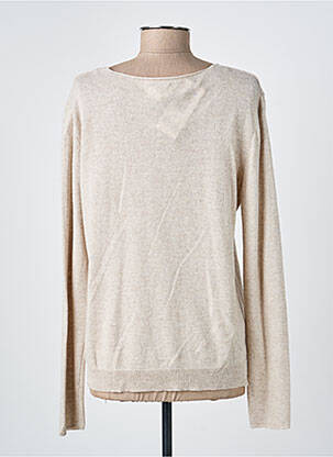 Pull tissage chiné manches longues beige LOLA ESPELETA femme