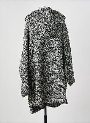 Manteau long a capuche a capuche gris FRANCK ANNA femme