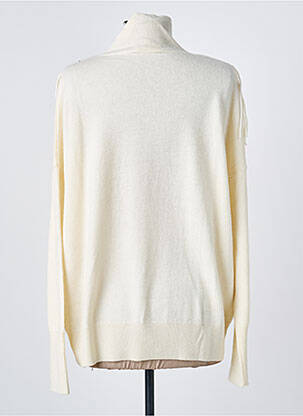 Pull coupe cintrée manches longues beige MAUD & SACHA femme