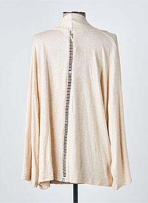 Gilet manches longues stretch beige FRANCK ANNA femme