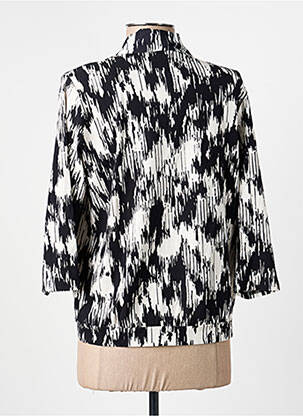 Top stretch manches 3/4 noir FRANK WALDER femme