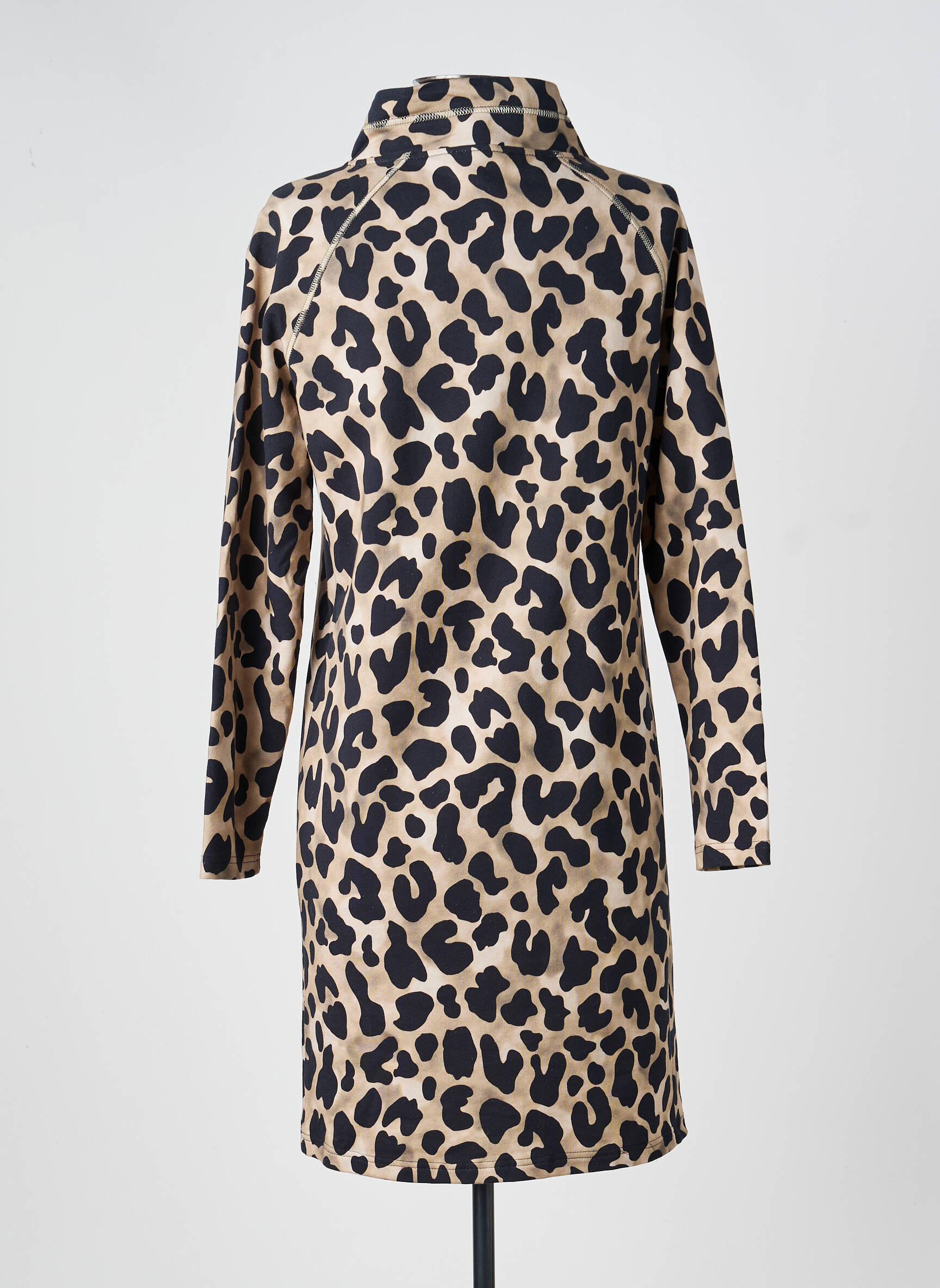 Robe courte manches longues manches longues beige TUZZI femme