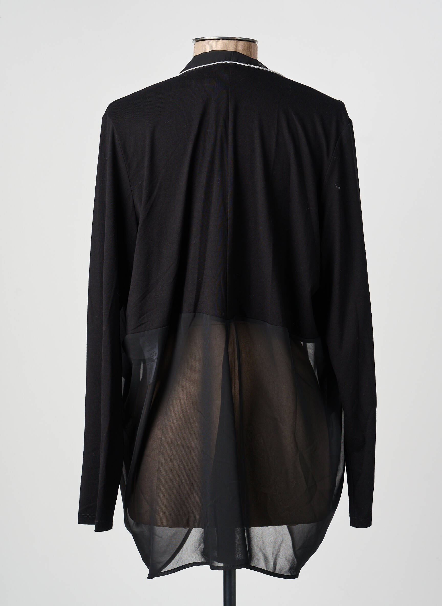 Veste casual fermeture zippée sur le devant noir TUZZI femme