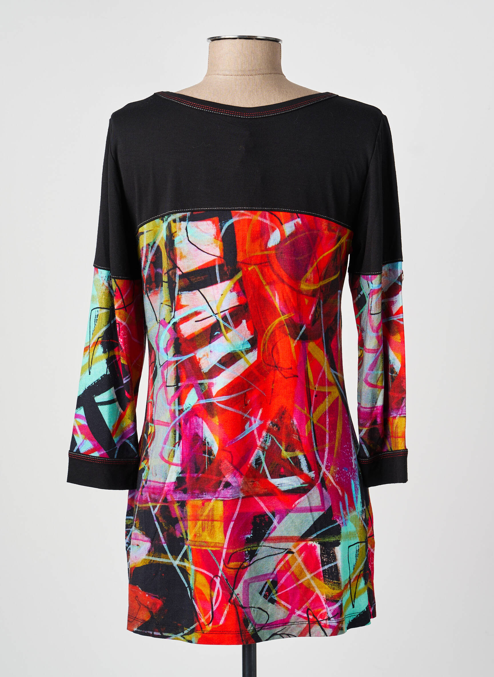 T-shirt manches longues manches longues rouge DOLCEZZA femme