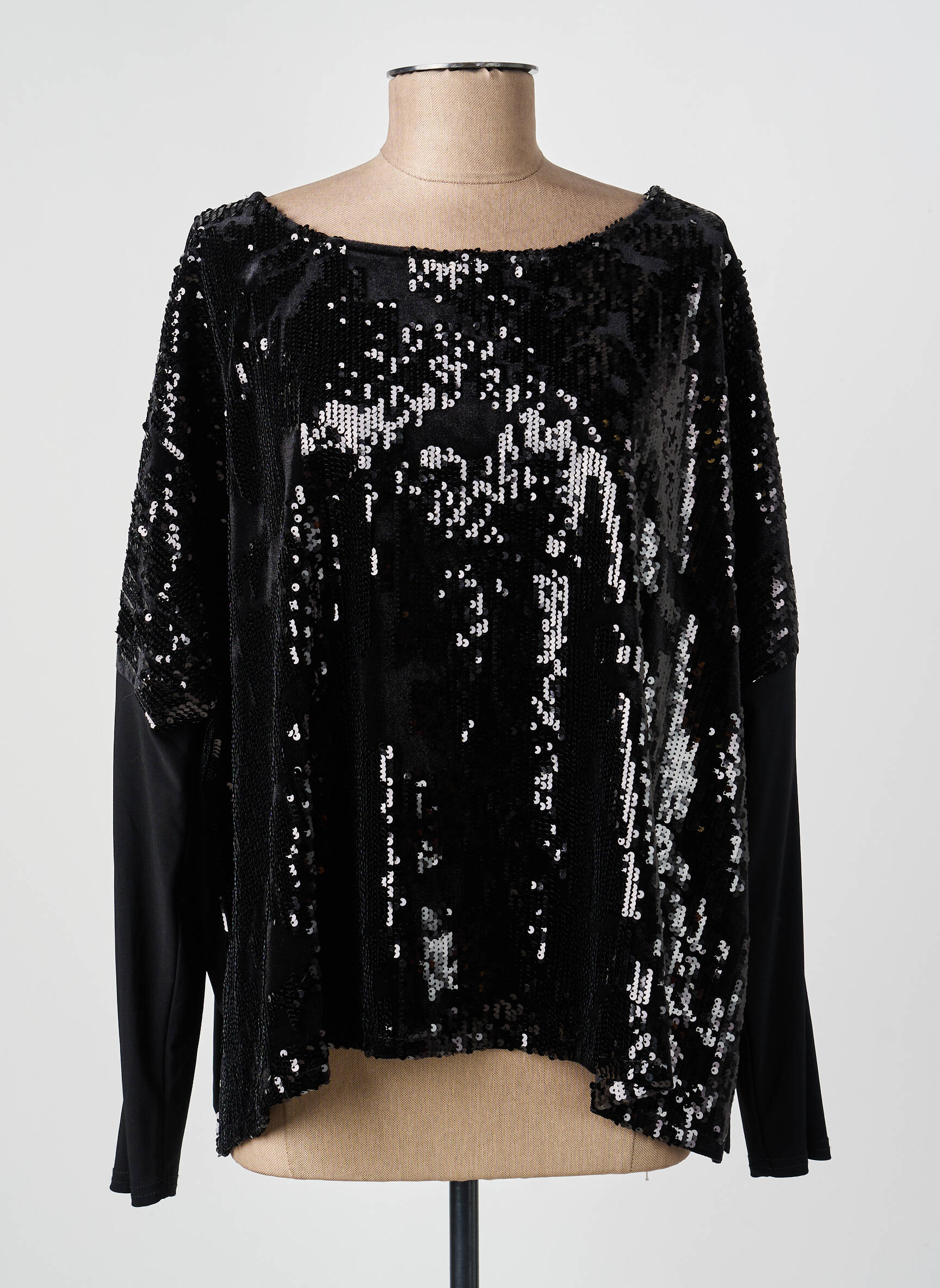Top manches longues manches longues noir JOSEPH RIBKOFF femme