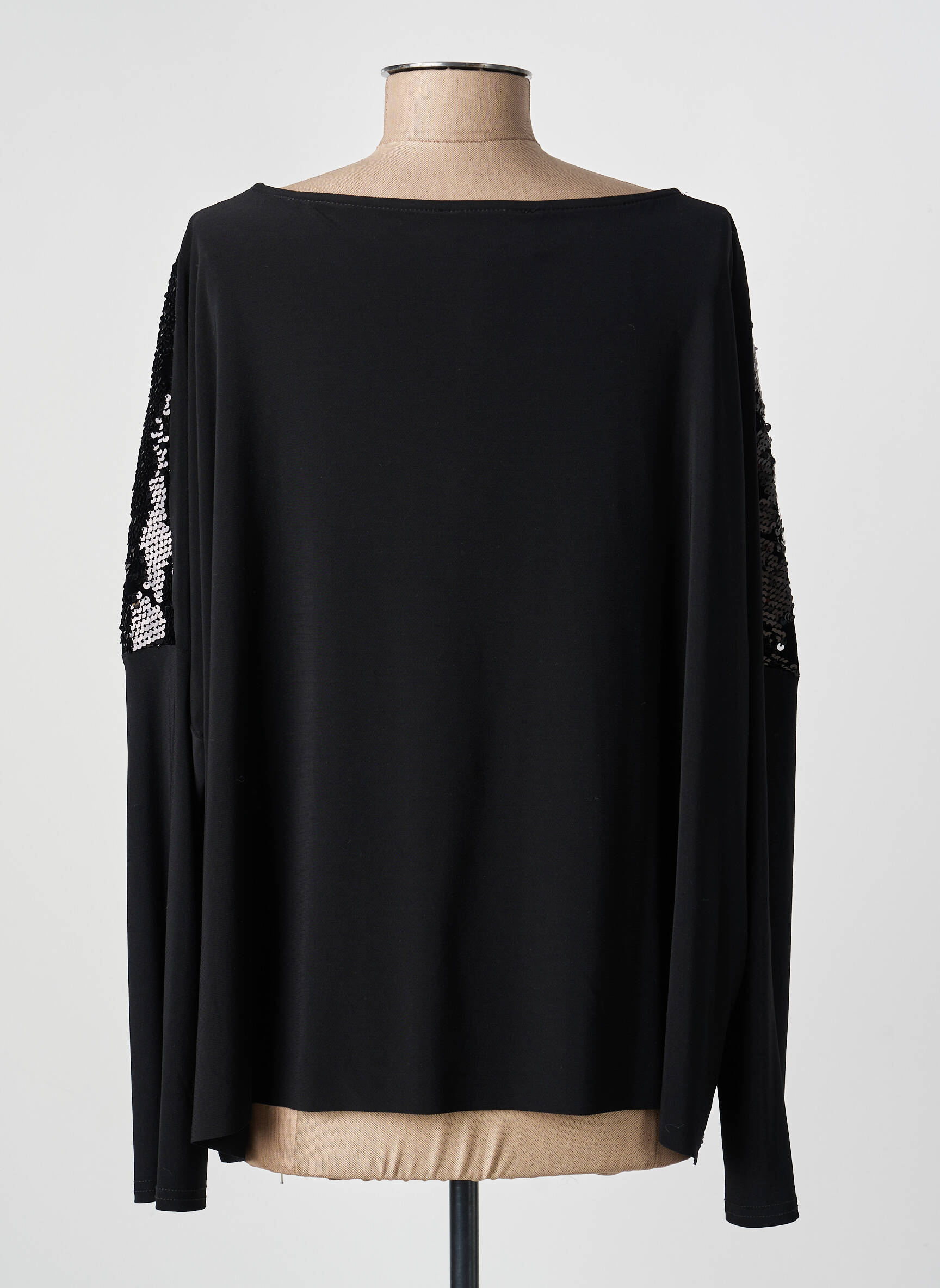 Top manches longues manches longues noir JOSEPH RIBKOFF femme