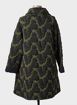 Manteau long coupe cintrée sans capuche vert EVER SASSY femme