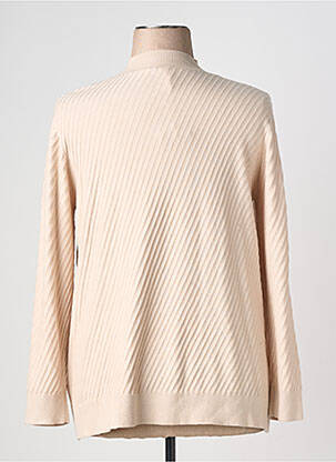 Pull coupe cintrée manches longues beige SCORZZO femme