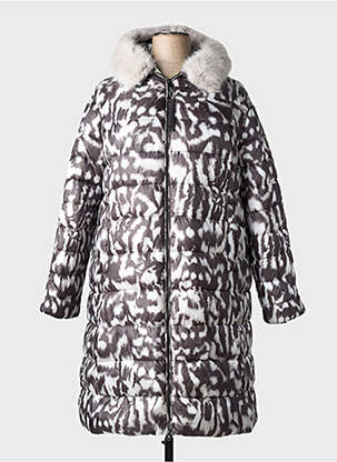 Doudoune manches longues a capuche gris GREEN GOOSE femme