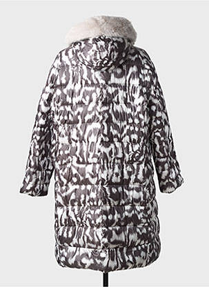 Doudoune manches longues a capuche gris GREEN GOOSE femme