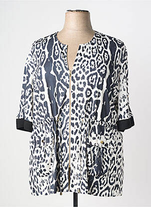Veste casual col rond noir FUEGO WOMAN femme