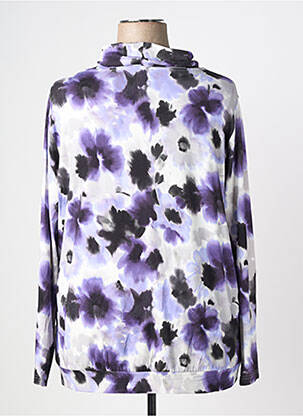 Sous-pull stretch manches longues violet FRANK WALDER femme