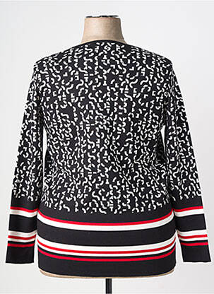 Pull coupe cintrée manches longues noir RABE femme