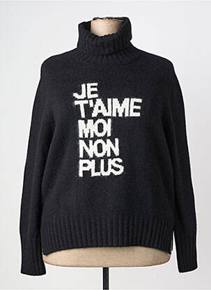 Pull col roulé stretch manches longues noir MPC (MA PETITE CAPSULE) femme