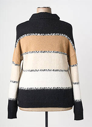 Pull stretch manches longues noir FUEGO WOMAN femme