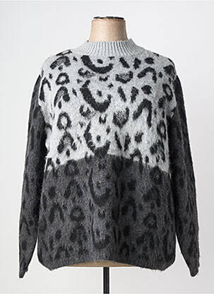 Pull stretch manches longues gris MERI & ESCA femme