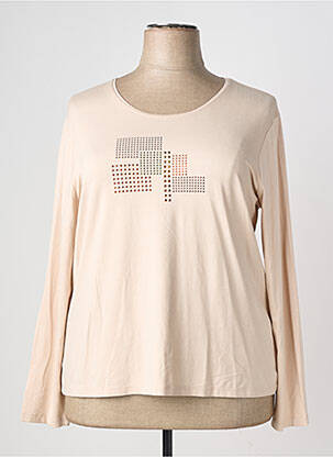 T-shirt manches longues manches longues beige GRIFFON femme