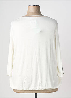 T-shirt manches 3/4 manches 3/4 beige FRANK WALDER femme