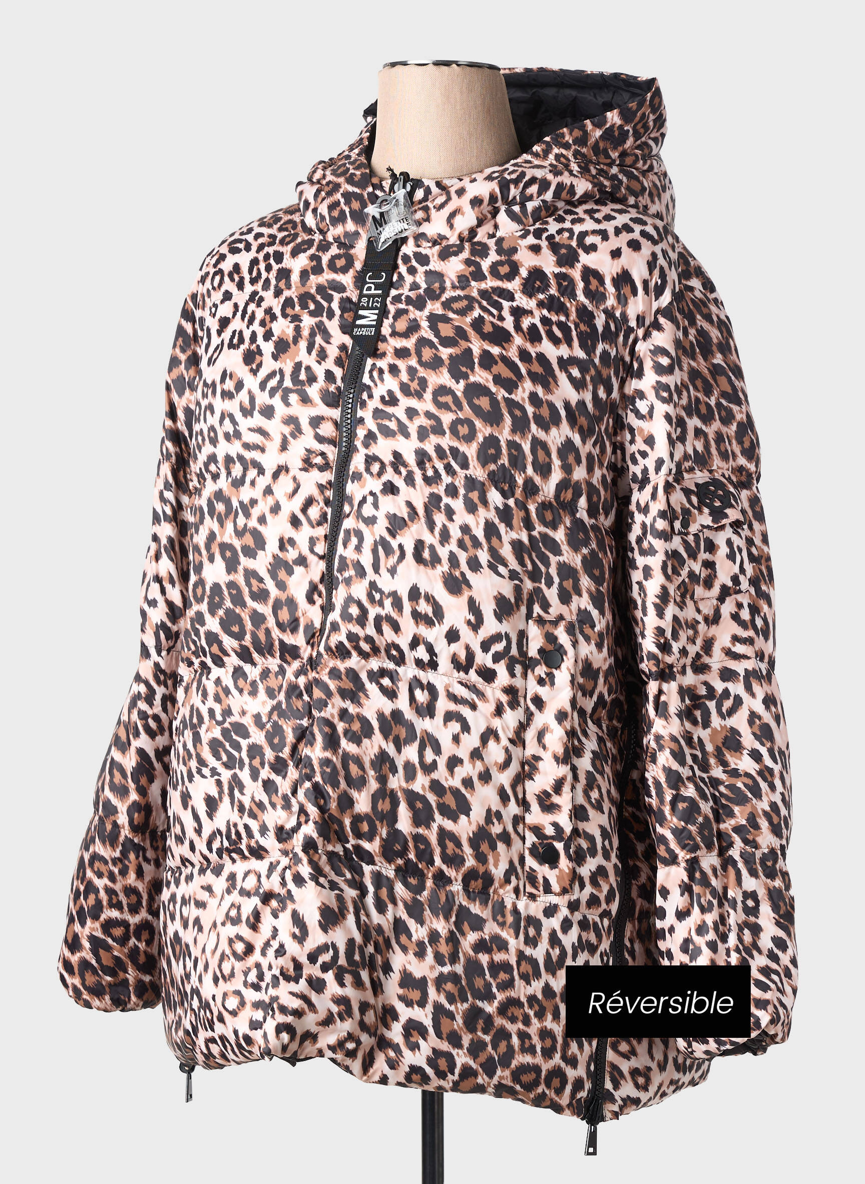 Doudoune manches longues a capuche noir MPC (MA PETITE CAPSULE) femme