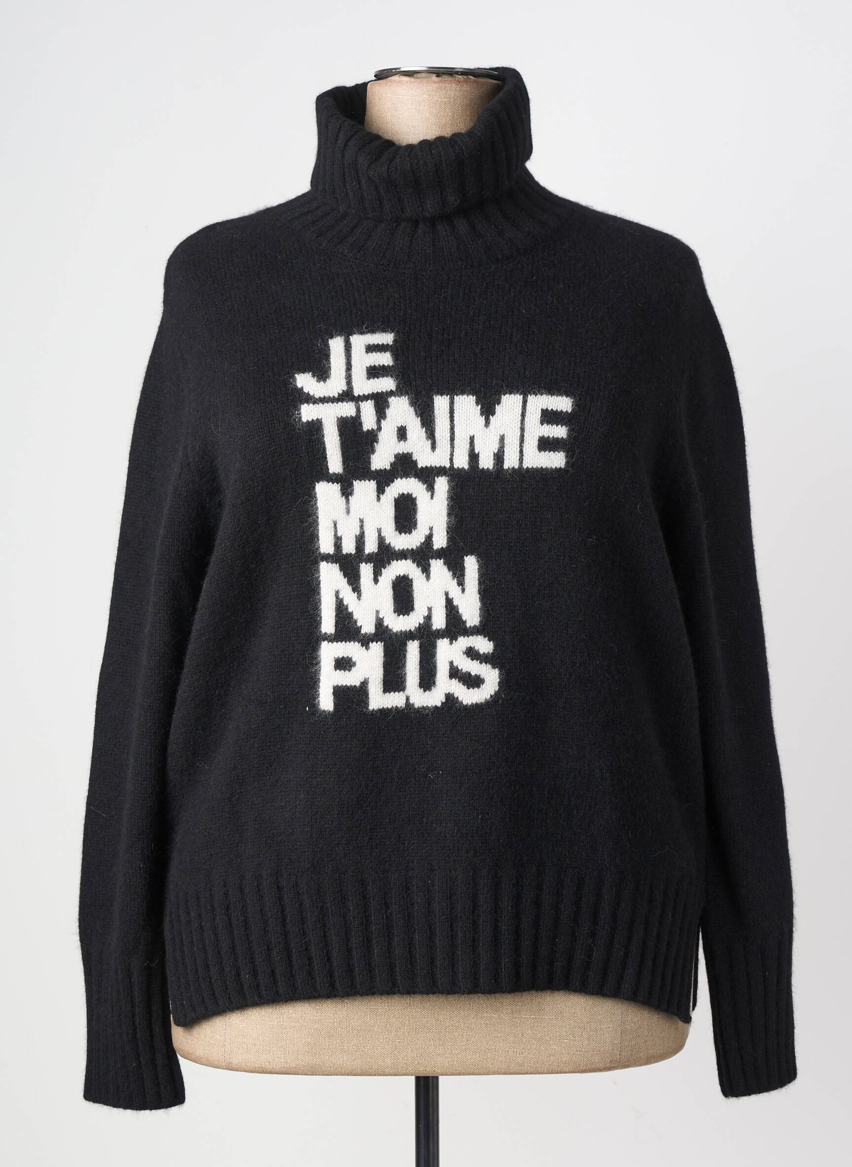 Pull col roulé stretch manches longues noir MPC (MA PETITE CAPSULE) femme