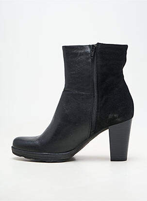 Bottes matière lisse talon de 7 à 9cm noir DORKING femme