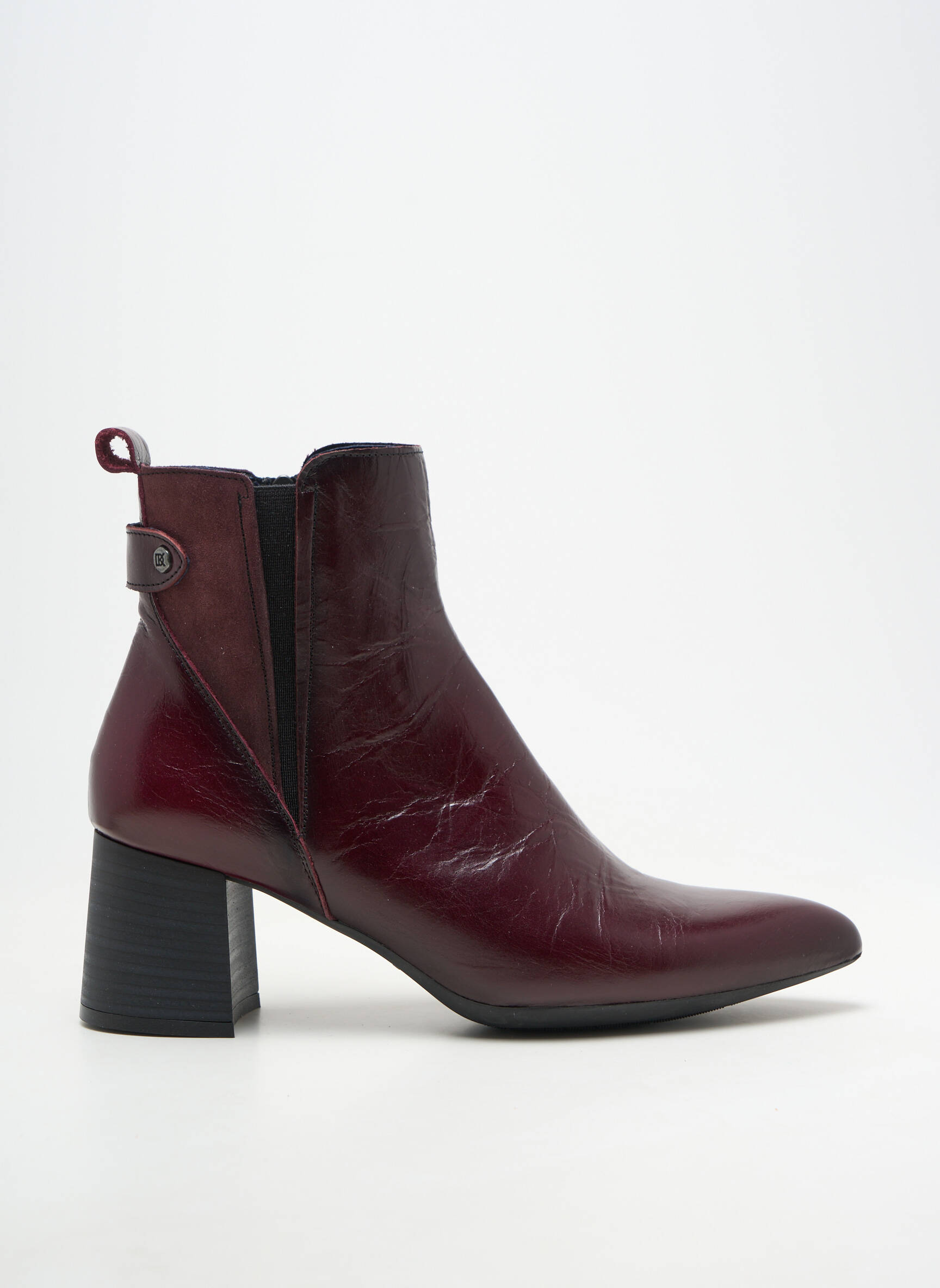 Bottes cubain talon de 4 à 6cm rouge DORKING femme