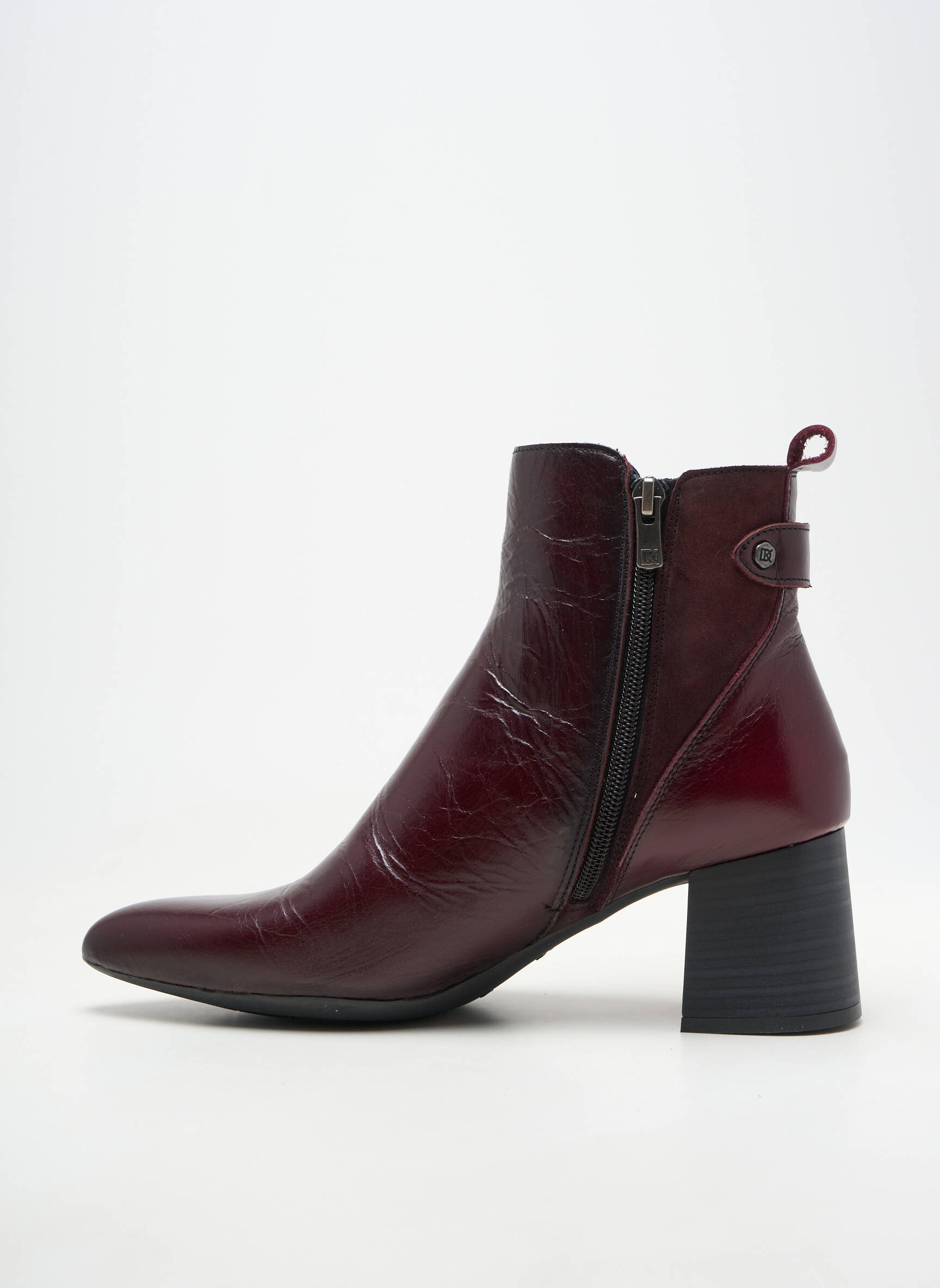 Bottes cubain talon de 4 à 6cm rouge DORKING femme