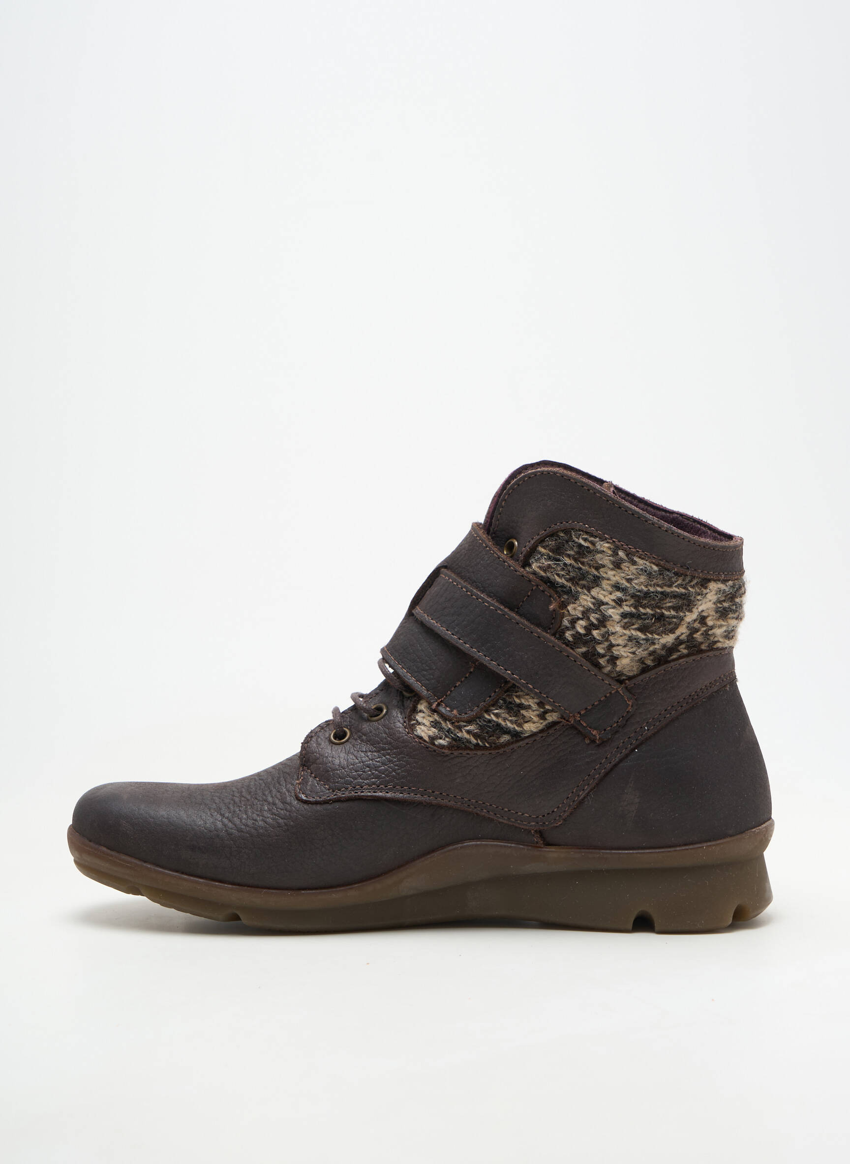 Bottines/boots matière lisse talon plat jusqu'à 3cm gris ON FOOT femme